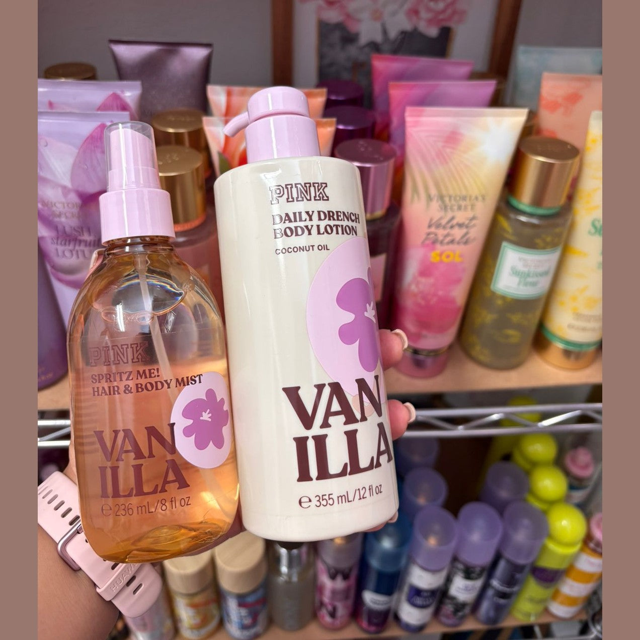 Victoria’s Secret Duo Pink Coconut Vanilla (Body Mist + Crema Corporal)