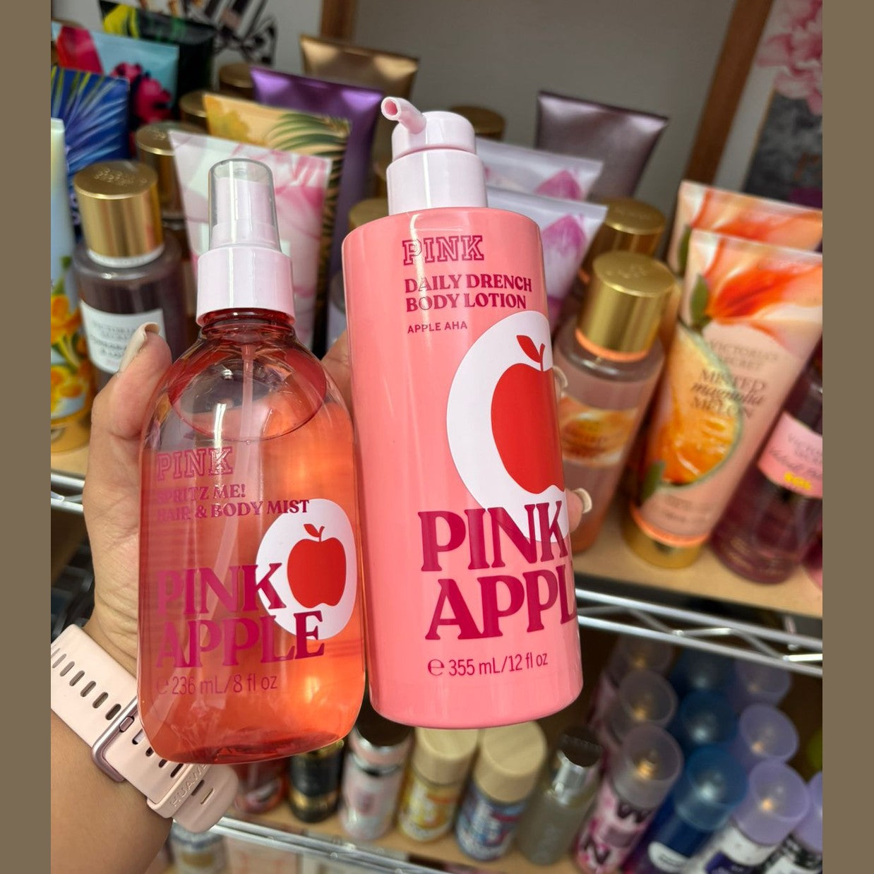 Victoria’s Secret Duo Pink Apple (Body Mist + Crema Corporal)