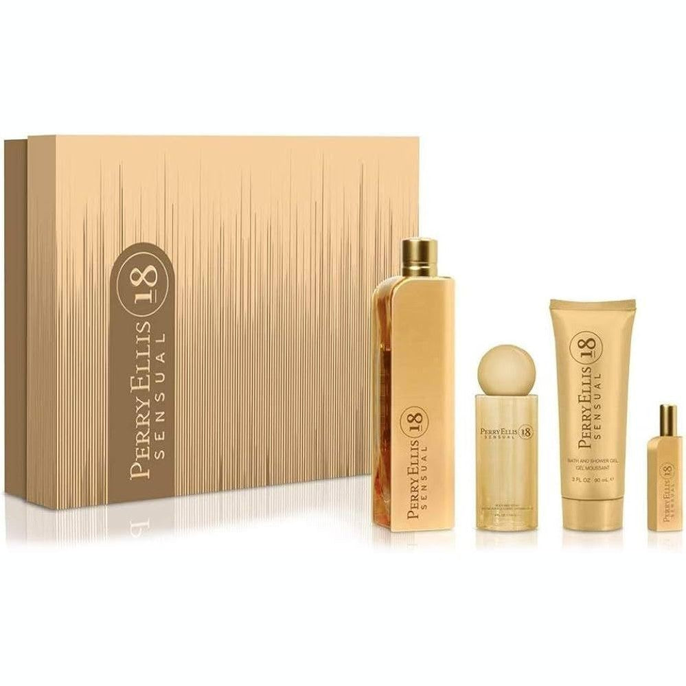 Set Perry Ellis 18 Sensual – 4 Piezas